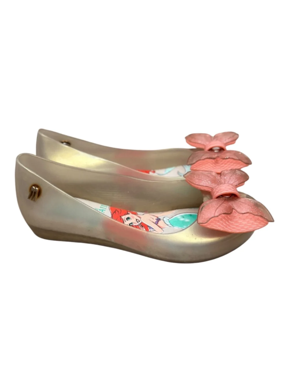 Mel by Melissa x Disney Little Mermaid Girls Size 11 Jelly Flats Ariel